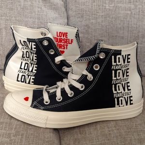 Converse love high tops